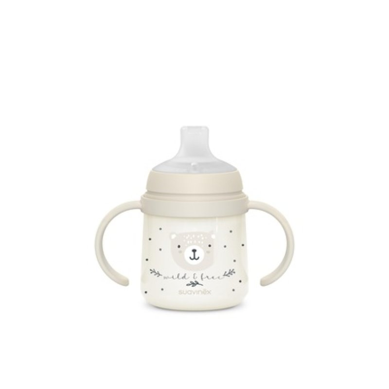 Suavinex Night & Day Bottle With Soft Spout 150 Ml For 6 Months And Up White