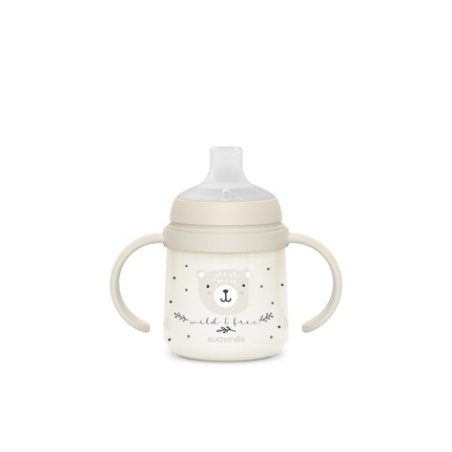 Suavinex Night & Day Bottle With Soft Spout 150 Ml For 6 Months And Up White