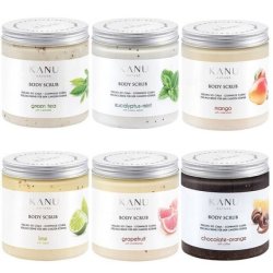 Kanu Nature Body Scrub Green Tea Chamomile Lime Algae Mint Orange Coffee 350g