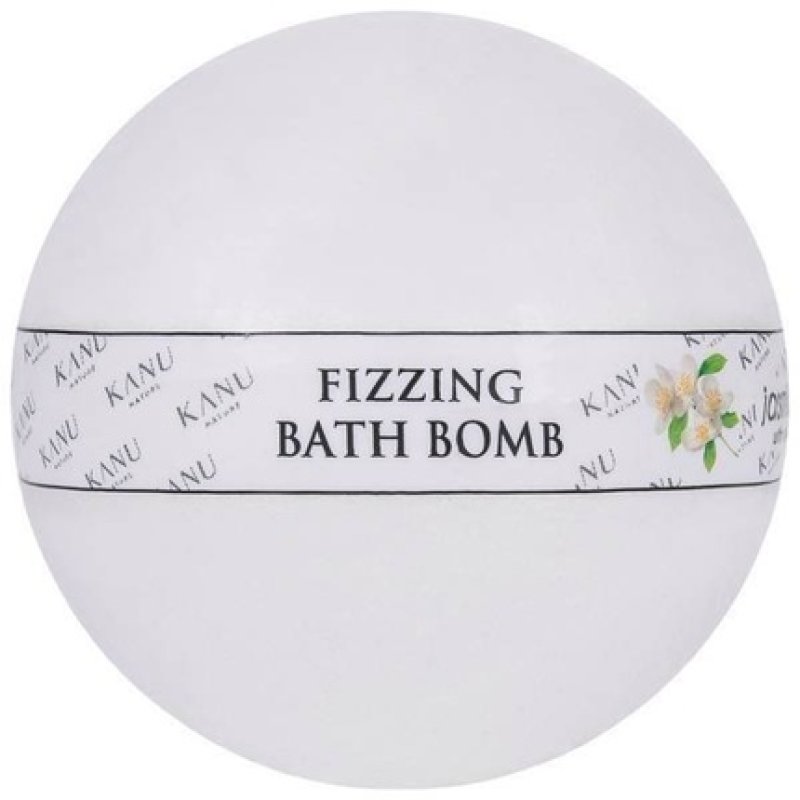 Kanu Nature Hand Formed Sparkling Bath Ball with Delicate Jasmine Scent 160g