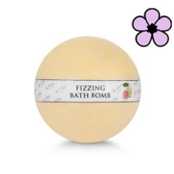 Kanu Nature Hand Formed Fizzing Bath Bomb with Guava Scent 160g