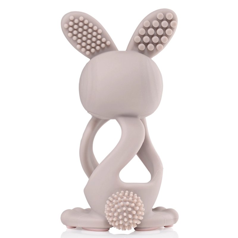 Brush-Baby Bobbie Bunny toothbrush Cappuccino, Grey