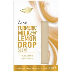 Dove Shower Bar Turmeric Milk & Lemon Drop Cream Tablet