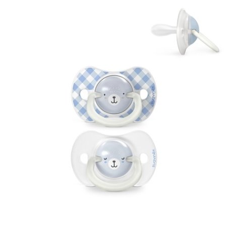 Suavinex Night & Day2 Pacifiers With Symmetrical Nipples Sx Pro 0 To 6 Months Color Blue