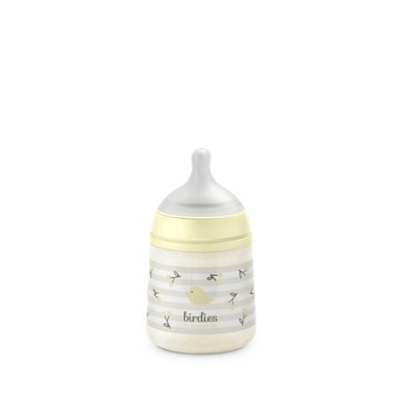 Suavinex Birdies Bottle With Symmetrical Slow Flow Nipple 150 Ml 0 Months And Up Color Beige