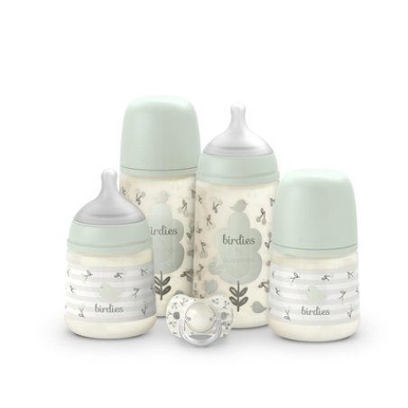 Suavinex Birdies Set Newborn Essentials Color Green