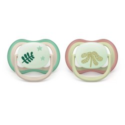 Philips Avent Ultra Air Night Pacifier For Ages 618 Months Pack Of 2