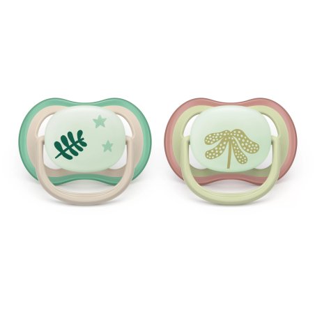 Philips Avent Ultra Air Night Pacifier For Ages 618 Months Pack Of 2