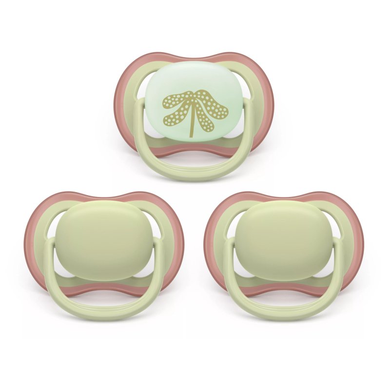 Avent Ultra Air Pacifier 618 Months Green 3 Pack