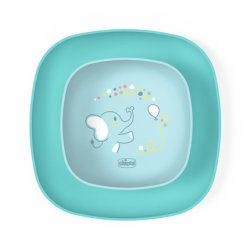 Chicco Blue Bowl Plate For Children 12 Months And Older