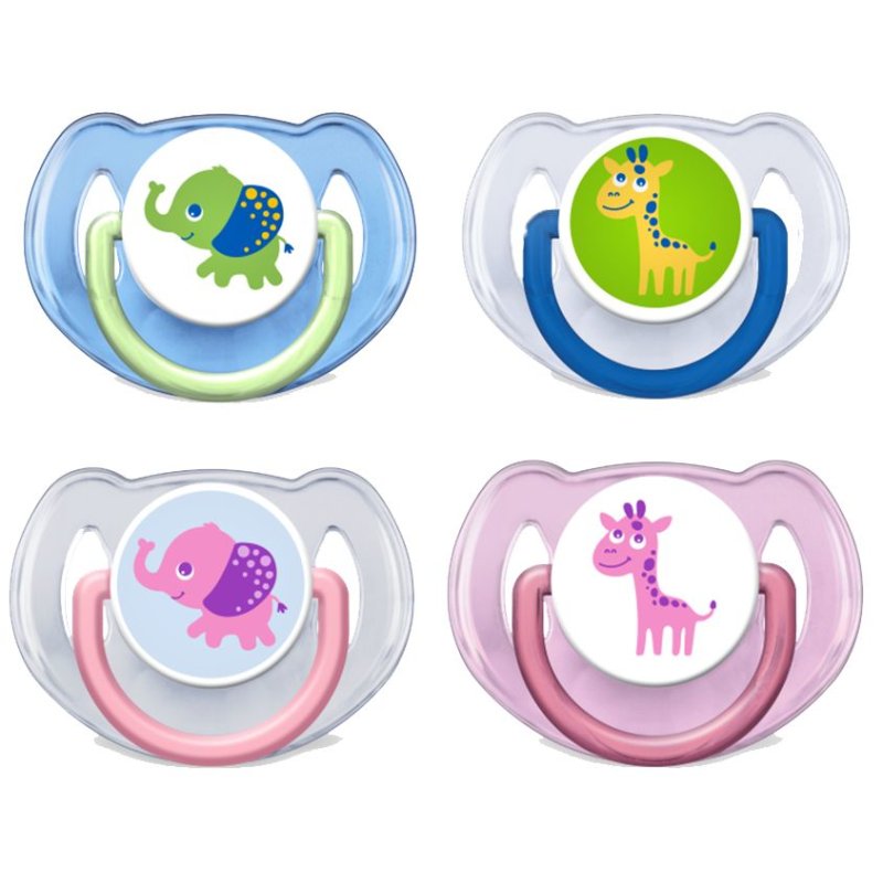 Philips Avent Ultra Air Pacifier Animals Silicone 618 Months 2 Pack