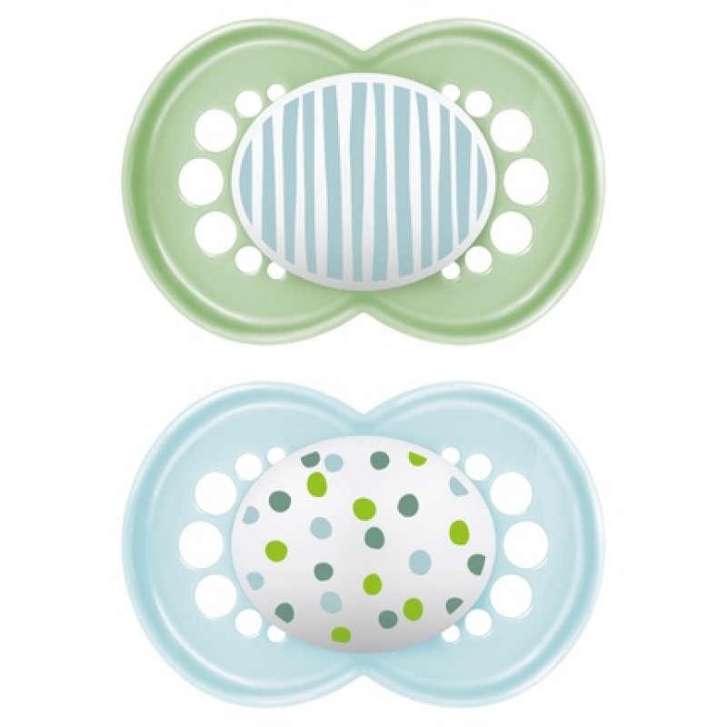 Mam Original Silicone Pacifier 16 Months 2 Pack