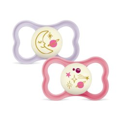 Mam Air Night Pacifier 16 Months Animal Print 2 Units