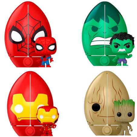 Marvel présentoir figurines Egg Pocket POP! Vinyl PDQ (12) 4 cm