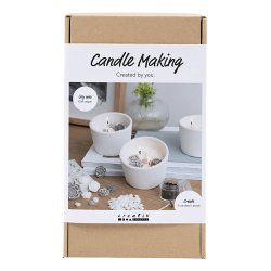 DIY Kit - Craft Kit Candle Making, Rose, beige, white, cream, 1 pack (977857)