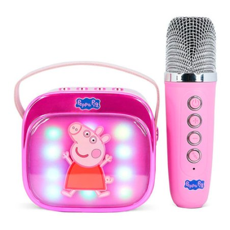 OTL - Light Up Wireless Karaoke Speaker W/ Microphone - Peppa Pig