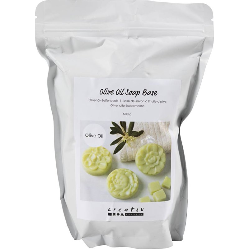 Creativ Company - Olive Oil Soap Base, Granules, 500 g/ 1 pack (700240)