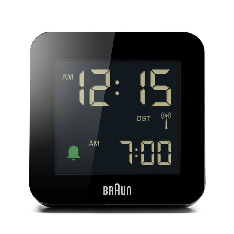 Braun BC09-DCF Digital alarm clock Black