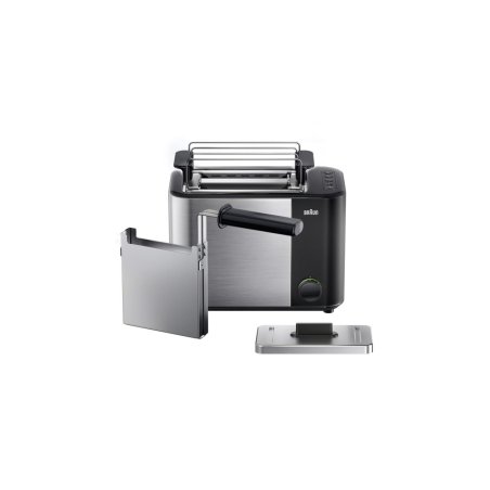 HT 5015 BK Toaster schwarz / edelstahl