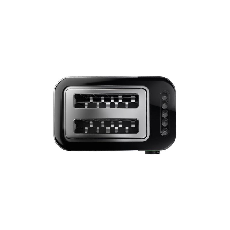 HT 5015 BK Toaster schwarz / edelstahl