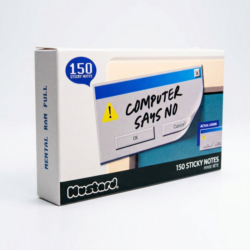 Mustard - Computer Says No Sticky Notes