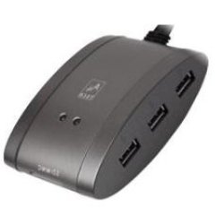 Gembird A4-MS-9 hub & concentrateur Noir