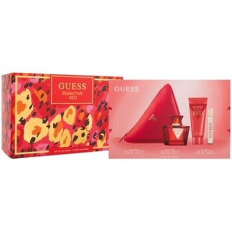 Guess Seductive Red Gift Set Eau De Toilette 75 Ml Body Lotion 100 Ml Miniature Eau De Toilette 15 Ml And Cosmetic Bag