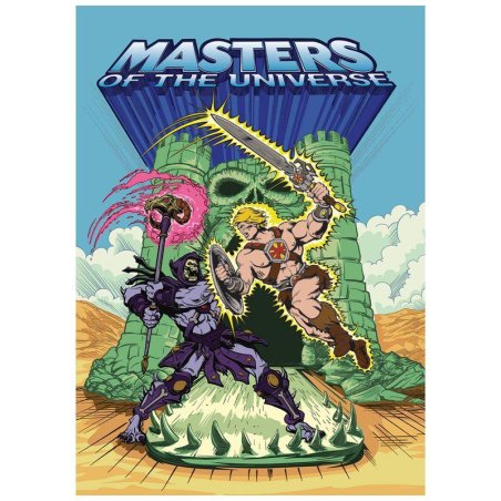 LES MAITRES DE L'UNIVERS - Musclor Skeletor - Art Print -Edit. Limitée