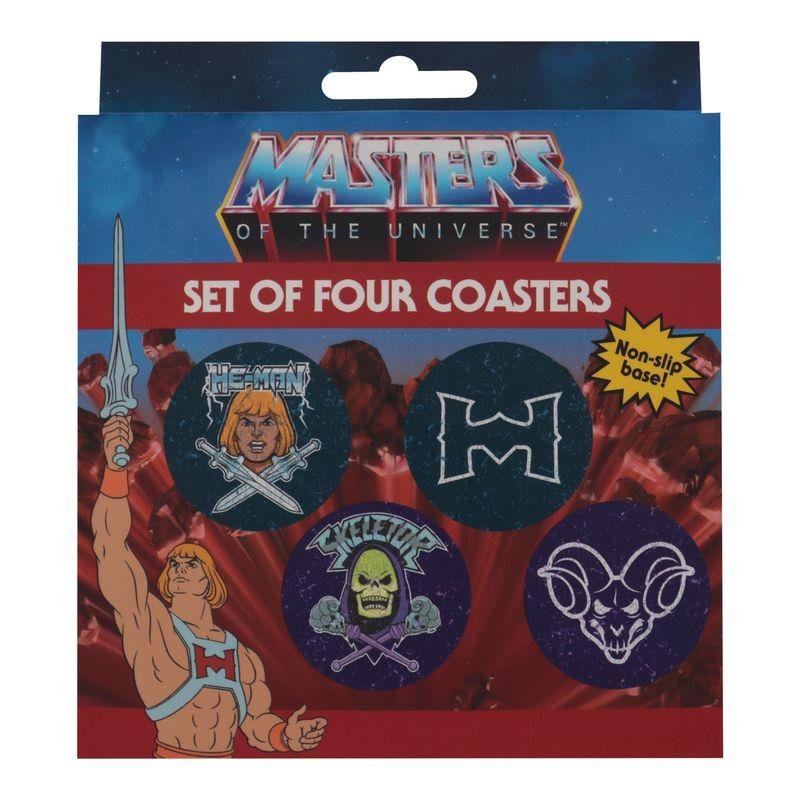 LES MAITRES DE L'UNIVERS - 4 Dessous de Verres Gravés en Métal