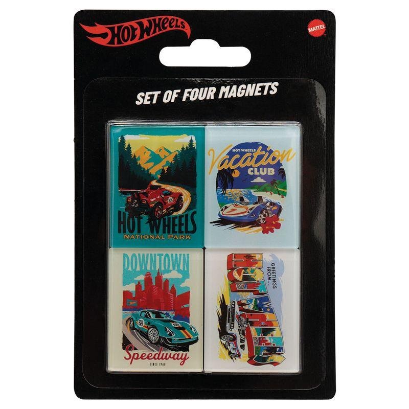 HOT WHEELS - Location - Set de 4 aimants