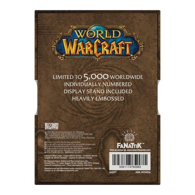 WORLD OF WARCRAFT - Cover - Lingot Edition Limitée