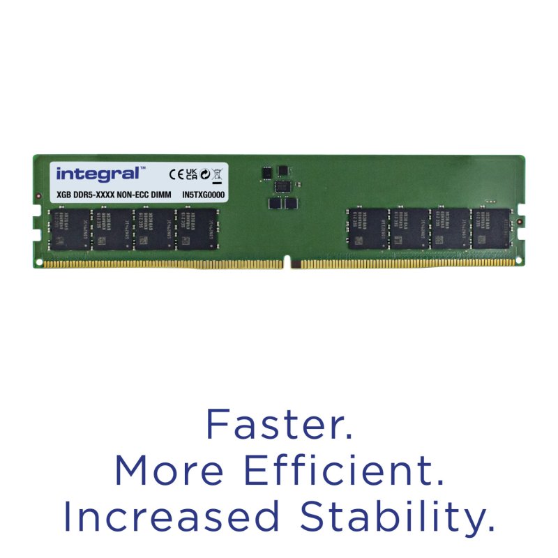 Integral IN5T32GNJRDXK2 module de mémoire 64 Go 2 x 32 Go DDR5 288-pin DIMM