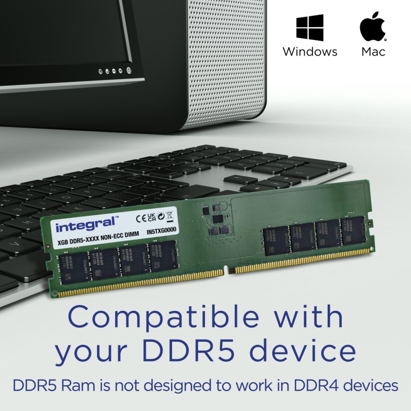 64GB 2x32GB PC RAM MODULE DDR5 5600MT/s