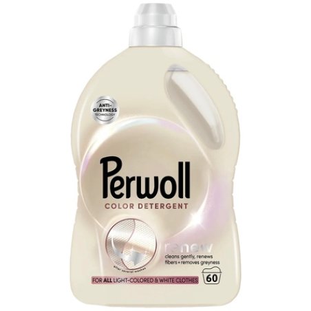 Perwoll Liquid Detergent 3l Renew Light Colors For 60 Washes