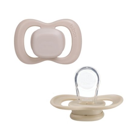 Bbox Silicone Pacifiers 6 Months 2 Pieces In Blushlatte