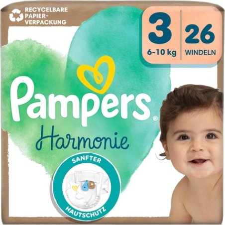 Pampers Harmonie Diapers Size 3 26 Diapers 6kg-10kg