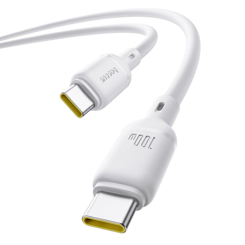 Baseus P10377704213-00 câble USB USB 3.2 Gen 1 (3.1 Gen 1) 1 m USB C 0,48 Gbit/s 100 W Blanc