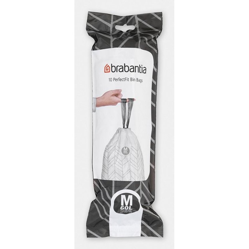 Brabantia 126901 sac poubelle 60 L Blanc 10 pièce(s)
