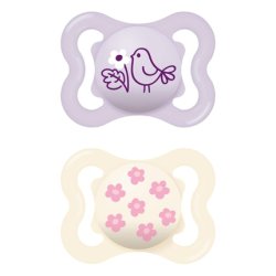 Mam Supreme Pacifier 26 Months Silicone Pink 2 Units
