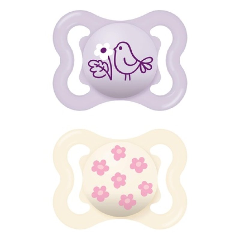 Mam Supreme Pacifier 26 Months Silicone Pink 2 Units