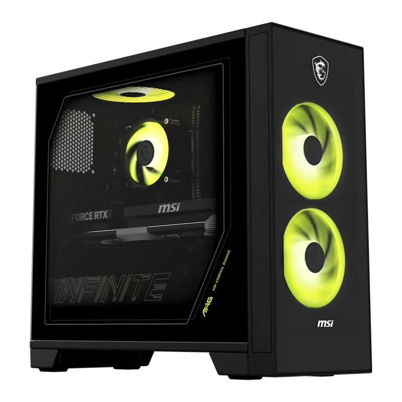 MSI Infinite S AI 2NVM5-006AT Desktop PC Intel Core Ultra 5 225F, 16GB DDR5 RAM, 1TB M.2 SSD, GeForce RTX 5060 Ti,