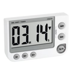 TFA-Dostmann 38.2024 Minuteur de ménage Minuteur numérique de cuisine Blanc