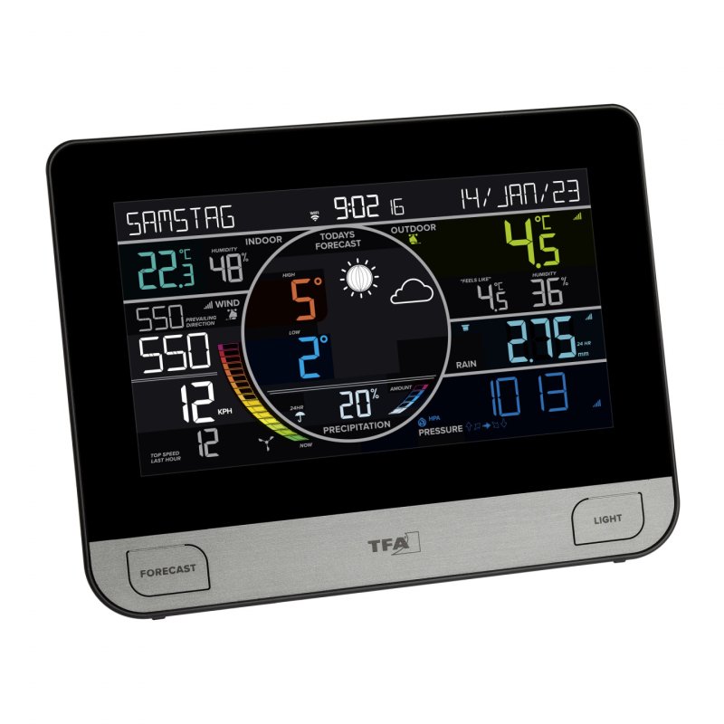 TFA-Dostmann View Pro Black DC/Battery Wi-Fi