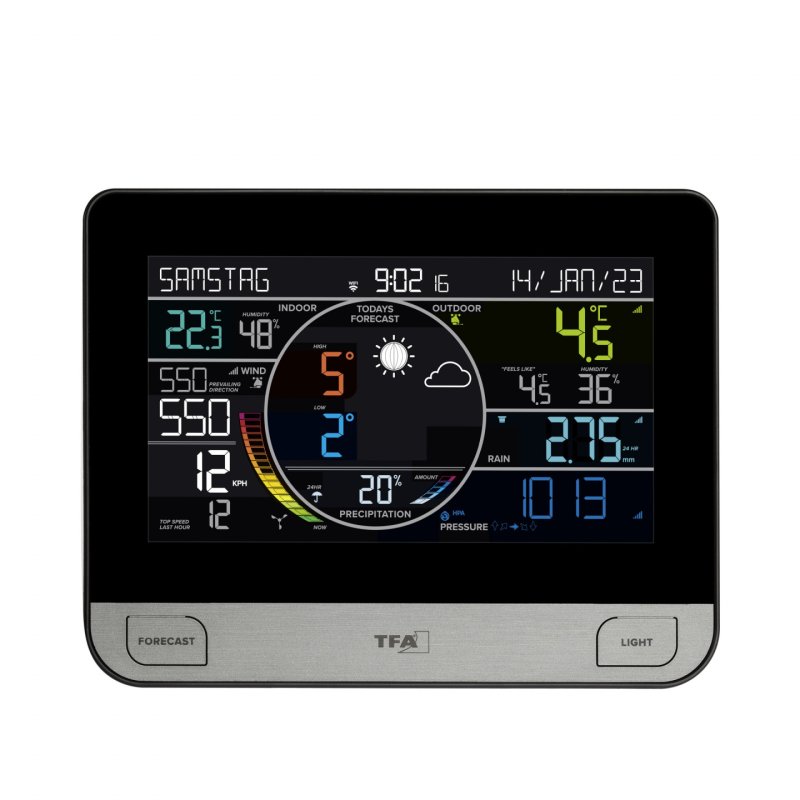 TFA-Dostmann View Pro Black DC/Battery Wi-Fi