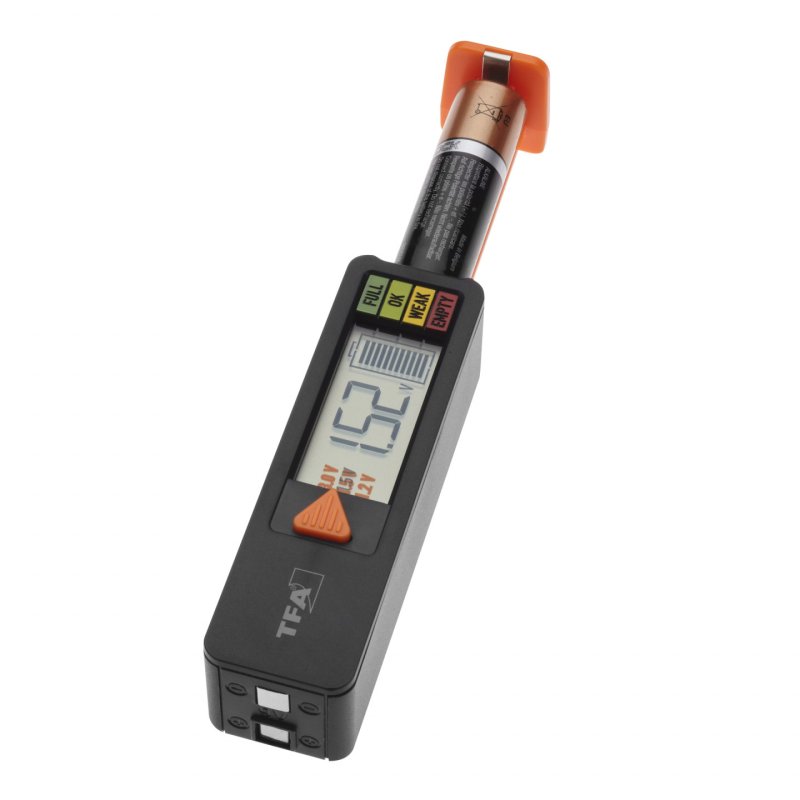 TFA-Dostmann 98.1126.01 battery tester Black