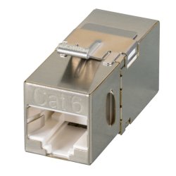 Keystone Einbauadapter RJ45 STP, Cat.6A, 90° Anschluß