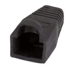 Knickschutztülle RJ45 schwarz,m. Rastnasenschutz,100 Stk