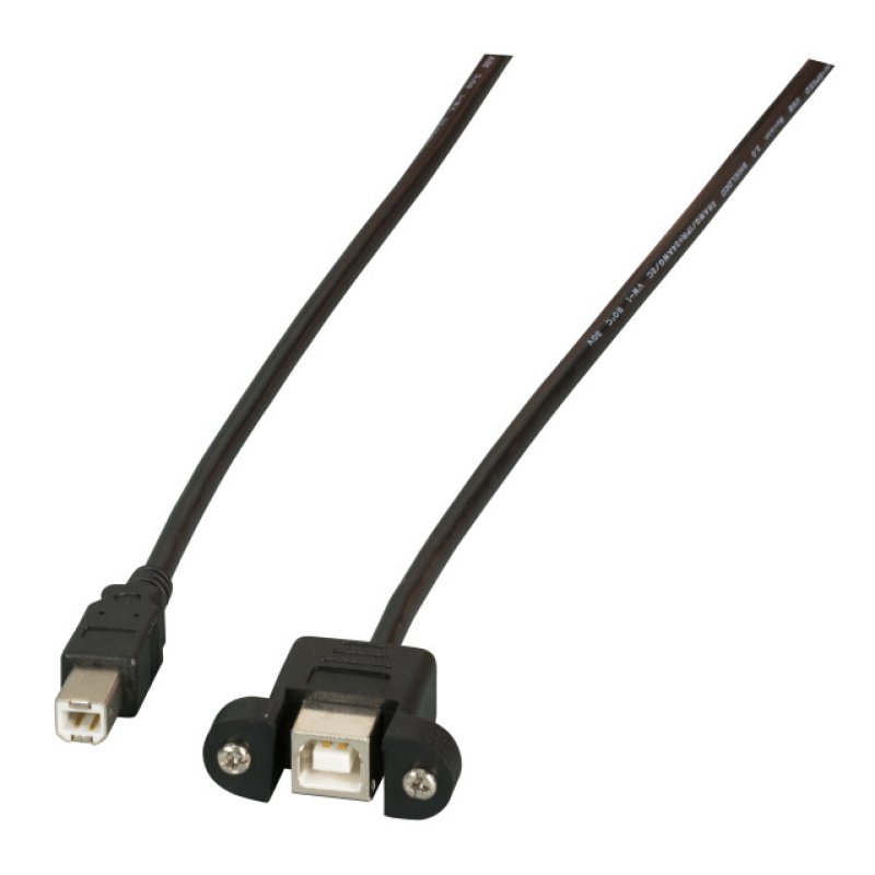 EFB Elektronik K5293SW.0,5V2 câble USB USB 2.0 0,5 m USB B 0,48 Gbit/s Noir