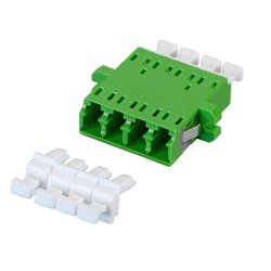 EFB Kupplung LC/APC Quad OS2 grn mit Shutter