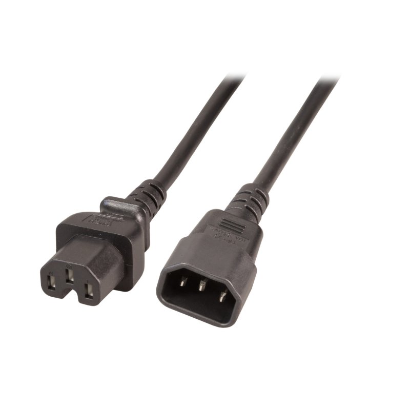 EFB Elektronik EK585.2V2 power cable Black 2 m IEC C14 IEC C15